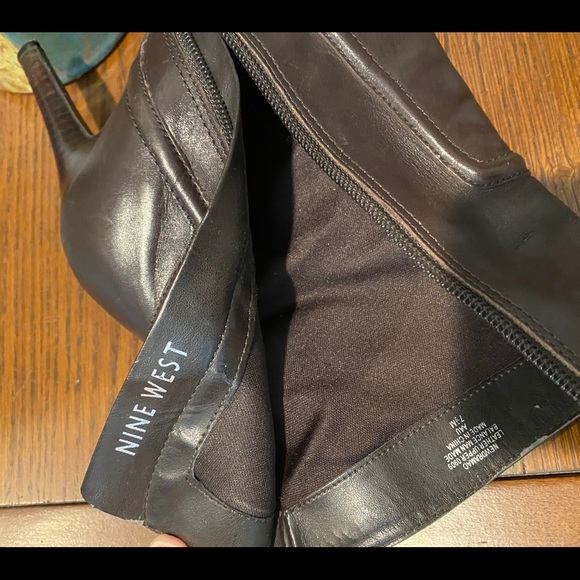 Nine West Chocolate Brown Booties with 3.5” Heel - Picture 12 of 12